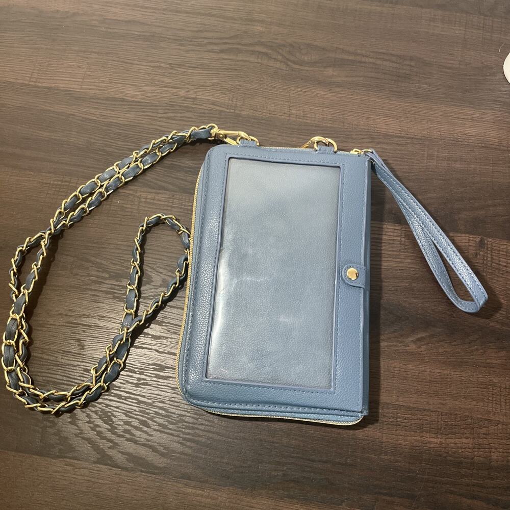 G.I.L.I. Faux Leather Wallet Crossbody with Chain Strap - Picture 13 of 14